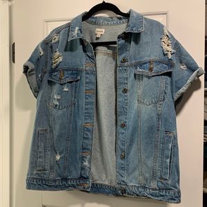 Sneak Peak Short Sleeve Denim Jacket